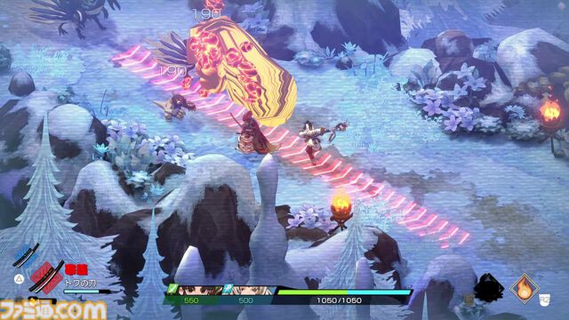 『トワと神樹の祈り子たち』2本の刀を振るう“ツルギ”、法術を使う“カグラ”などバトルの基礎を紹介。各キャラの一部アクションも明らかに