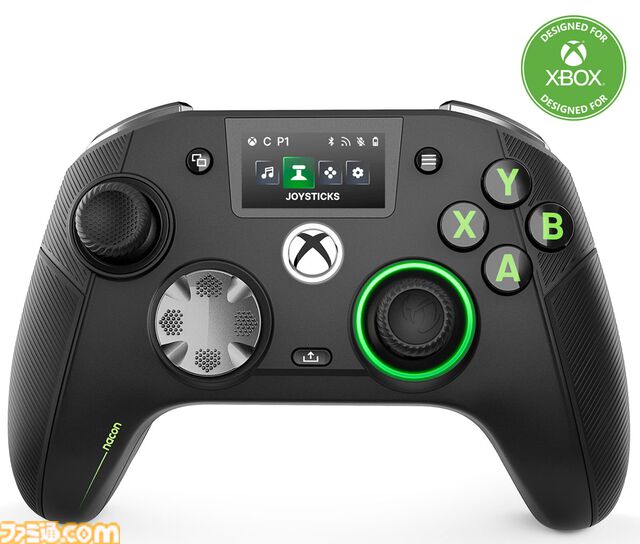 カスタマイズ用液晶画面が付いたXbox/PC⽤コントローラーが本日（7/10）発売。有線・無線ともに低遅延。FPS特化の入力機能付き