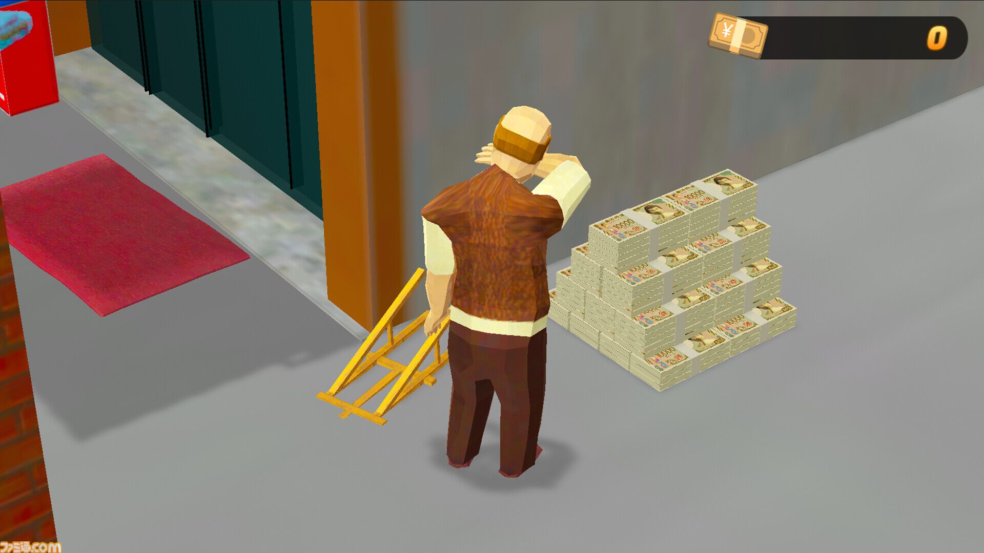 『Million Dream』空から振ってくるお金を拾い集めて億万長者を目指せ！ おじさんがお金を拾いまくる3Dアクション、Steamストアページ公開