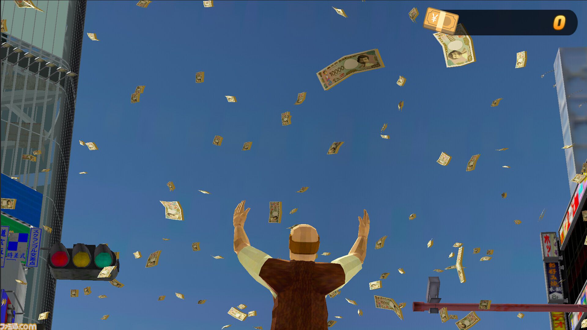 『Million Dream』空から振ってくるお金を拾い集めて億万長者を目指せ！ おじさんがお金を拾いまくる3Dアクション、Steamストアページ公開