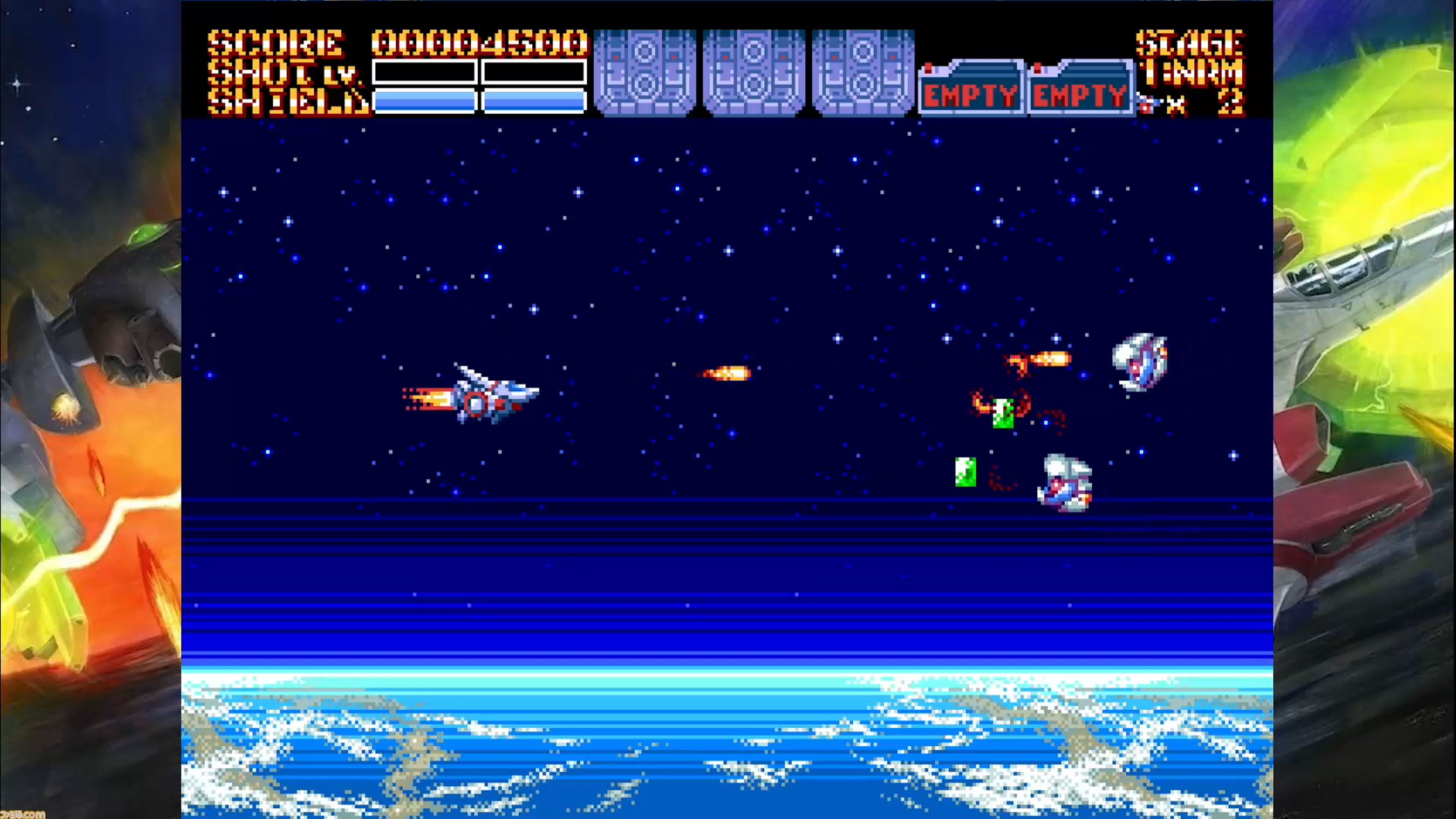 『アーシオン』レビュー。古代氏が手掛ける新作横シューは本当に16bit機で動くのか。レトロなのに“最先端”を感じる不思議なプレイ感覚の正体を、実機（MD／Switch版）でプレイして確かめた