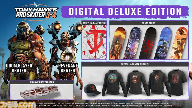 『トニー・ホーク プロ・スケーター 3+4』レジェンドや堀米雄斗など名スケーターが参戦するスケボーゲームが本日（7/11）発売。最大8人のマルチ＆クロスプレイ対応