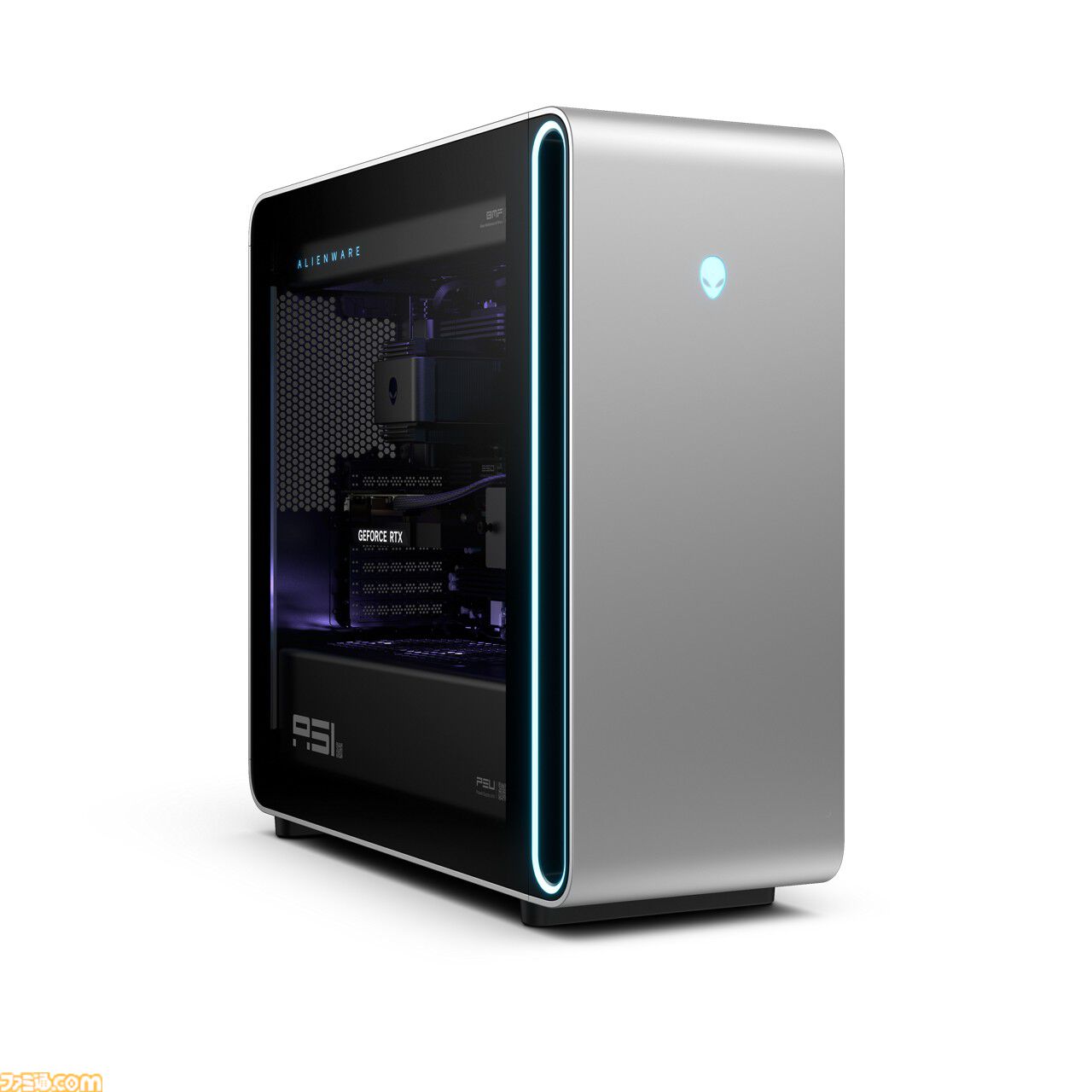 RTX50シリーズ搭載のAlienwareハイエンドゲーミングデスクトップPC“Area-51”の存在感がすさまじい。大型ファンは静音性バッチリで排熱性能も◎