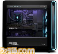 RTX50シリーズ搭載のAlienwareハイエンドゲーミングデスクトップPC“Area-51”の存在感がすさまじい。大型ファンは静音性バッチリで排熱性能も◎
