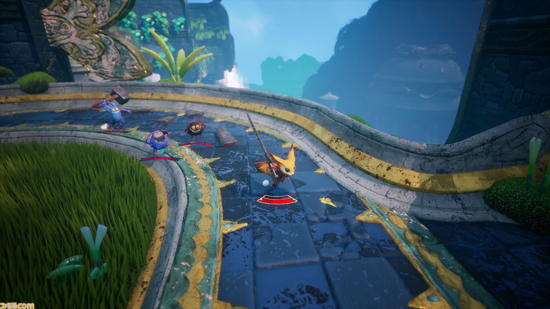 『Awaysis』物理演算を利用した大乱闘と冒険が楽しめるアクションRPG。最大4人での協力プレイにも対応。“BitSummit the 13th”にて試遊出展