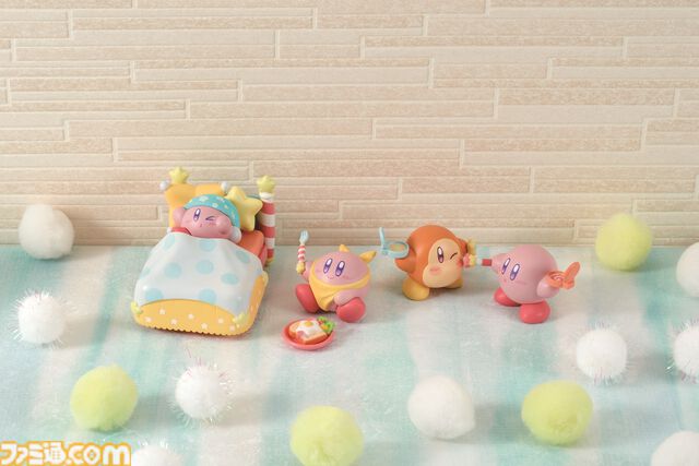 『星のカービィ』カービィたちのかわいらしい朝の風景を描いた“ハッピーモーニング”がガチャフィギュアになって登場。8月中旬より発売