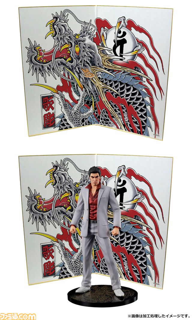 『龍が如く』秋山駿のスタチューフィギュアが11月発売。大金が舞い散るミレニアムタワーの屏風がセガストア特典として付属。桐生フィギュアも再販決定