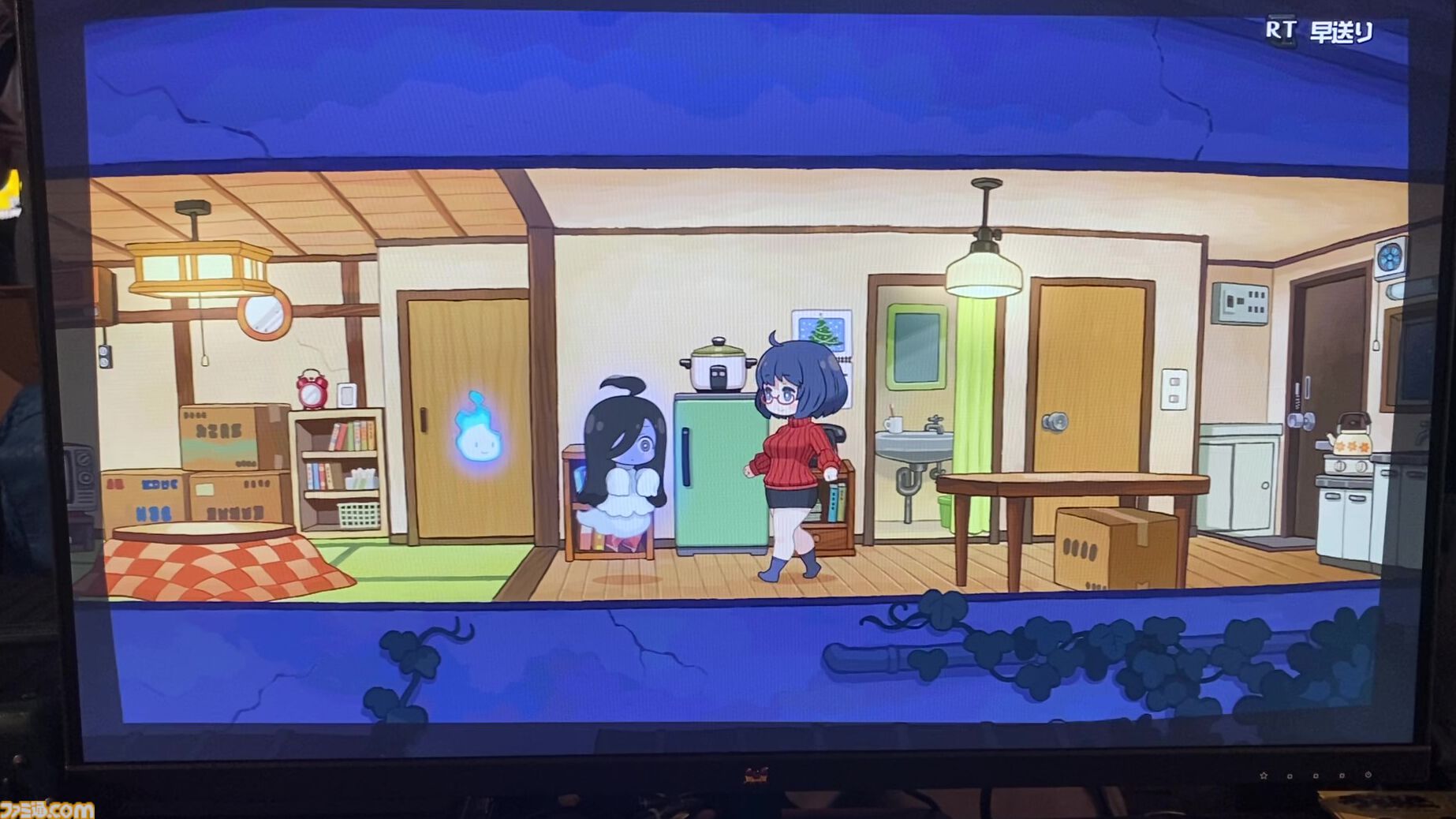 『事故物件だよ！うらみちゃん』片目隠れ萌え袖黒髪ロング少女がムチムチたてセタミニスカOLお姉さんの運命を変える人生介入型見守りゲーム。ちょっと最高すぎるか【BitSummit the 13th】
