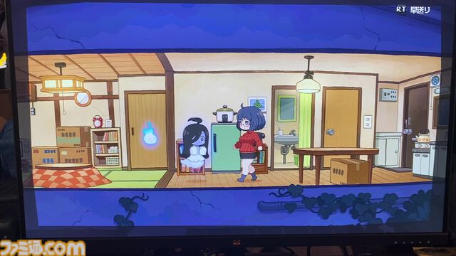 『事故物件だよ！うらみちゃん』片目隠れ萌え袖黒髪ロング少女がムチムチたてセタミニスカOLお姉さんの運命を変える人生介入型見守りゲーム。ちょっと最高すぎるか【BitSummit the 13th】