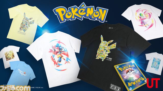 『ポケカ』＆『ポケポケ』がUTとコラボ。ピカチュウやヤドン、ゲンガーなどが描かれたTシャツ＆スウェットが8月11日より発売開始