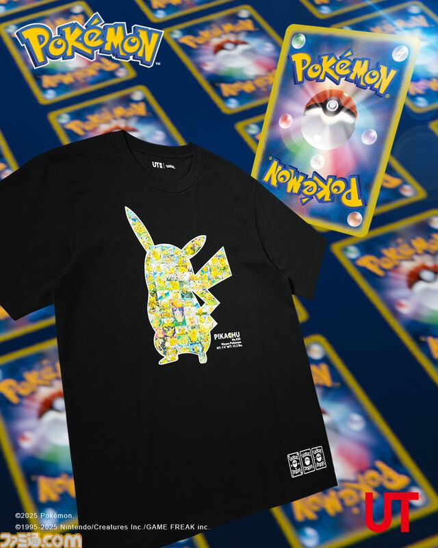 『ポケカ』＆『ポケポケ』がUTとコラボ。ピカチュウやヤドン、ゲンガーなどが描かれたTシャツ＆スウェットが8月11日より発売開始