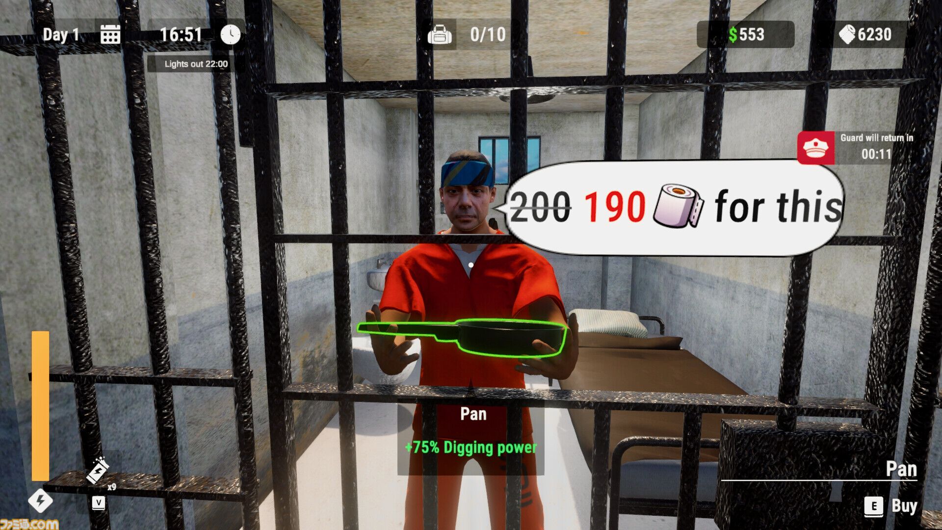 『Prison Escape Simulator: Dig Out』刑務所の床をスプーンでコツコツ掘って脱獄。獄中生活を快適にする牢内のアップグレードやギャンブルもできちゃう脱獄シミュレーターが登場