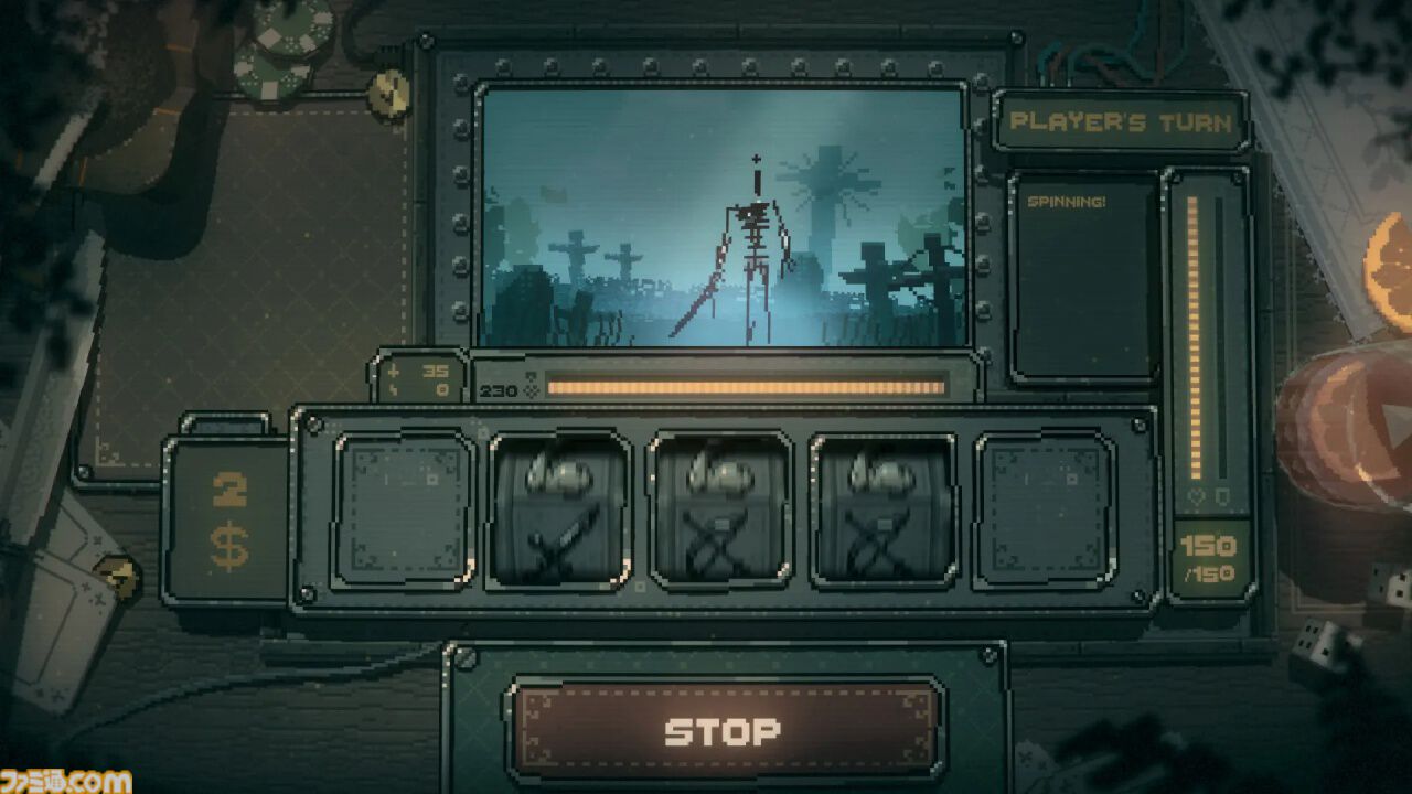 『SLOTS & DAGGERS』スロットの出目で戦うローグライトスロットゲームSteamページ公開。最強のスロット台を作り上げ、勘と目押しでモンスターを倒せ