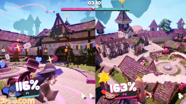 『バッシュフル ～魔女たちの恋戦争～』ほうきでバチボコに殴りあえる魔女っこ3Dアクション。ハードなステージ、画面分割PvPで懐かしさ噛みしめる【BitSummit the 13th】