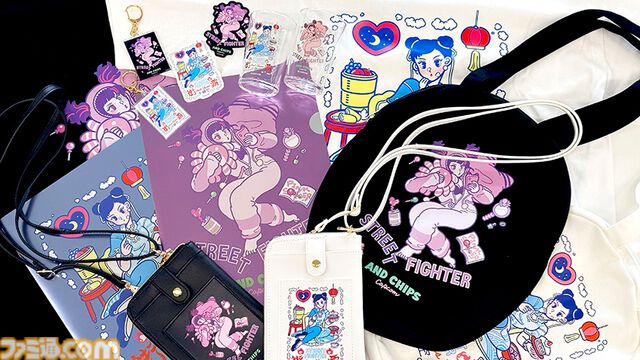 『ストリートファイター6』春麗とジュリがデザインされたポップでキュートなアパレルアイテムが登場。Tシャツやグラス、ラウンドトートがラインアップ