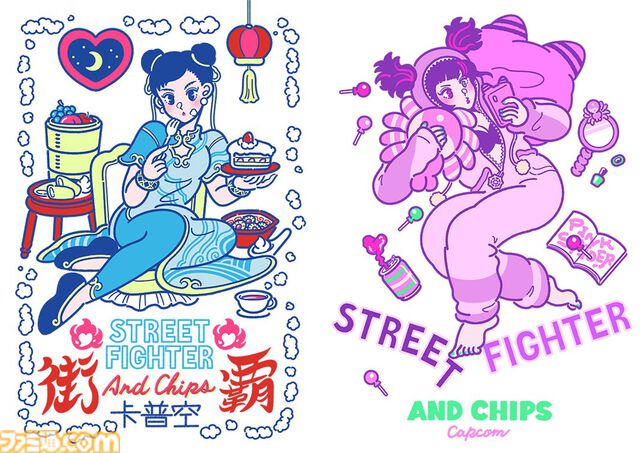 『ストリートファイター6』春麗とジュリがデザインされたポップでキュートなアパレルアイテムが登場。Tシャツやグラス、ラウンドトートがラインアップ