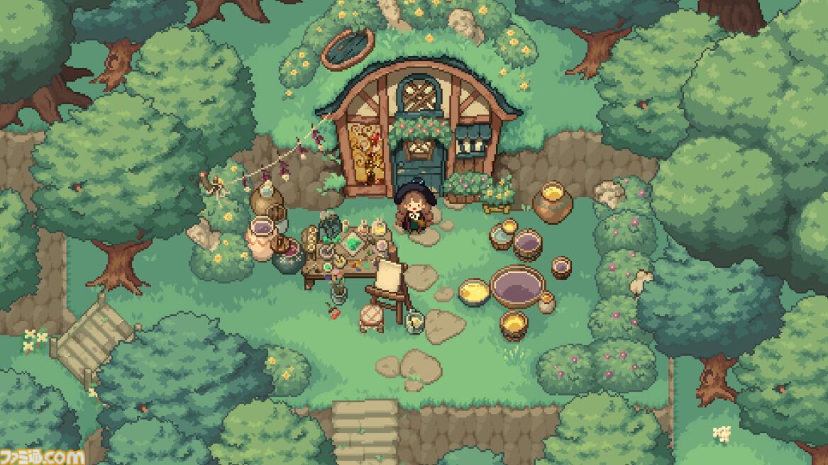 『リトルウィッチ イン ザ ウッズ』見習い魔女の癒し系アドベンチャーが9月4日正式リリース。魔法薬調合から釣り、ネコとのふれあいまで