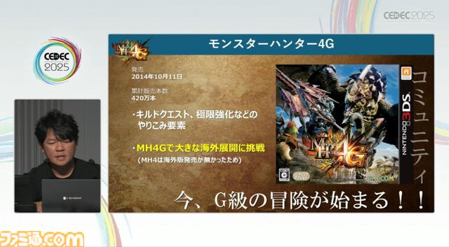 『モンハン』の辻本Pによる基調講演。『モンハン』シリーズ21年の歩みと、これまでの継続で生まれたさまざまな思いと工夫、そして仕掛けとは？【CEDEC2025】