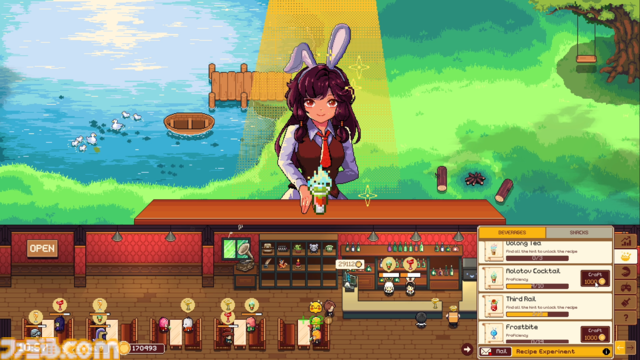 『Lakeside Bar（レイクサイド・バー）』が7月31日にSteamにてリリース決定。PCのデスクトップに常駐させてのんびりバー経営を楽しむシミュレーションゲーム
