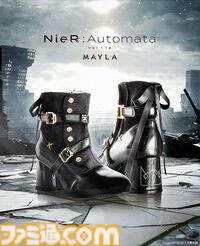 『ニーア』9Sをイメージしたショートブーツがかっこいい。高級感のある黒とメタルパーツが足元を彩る【8月1日17時予約開始】