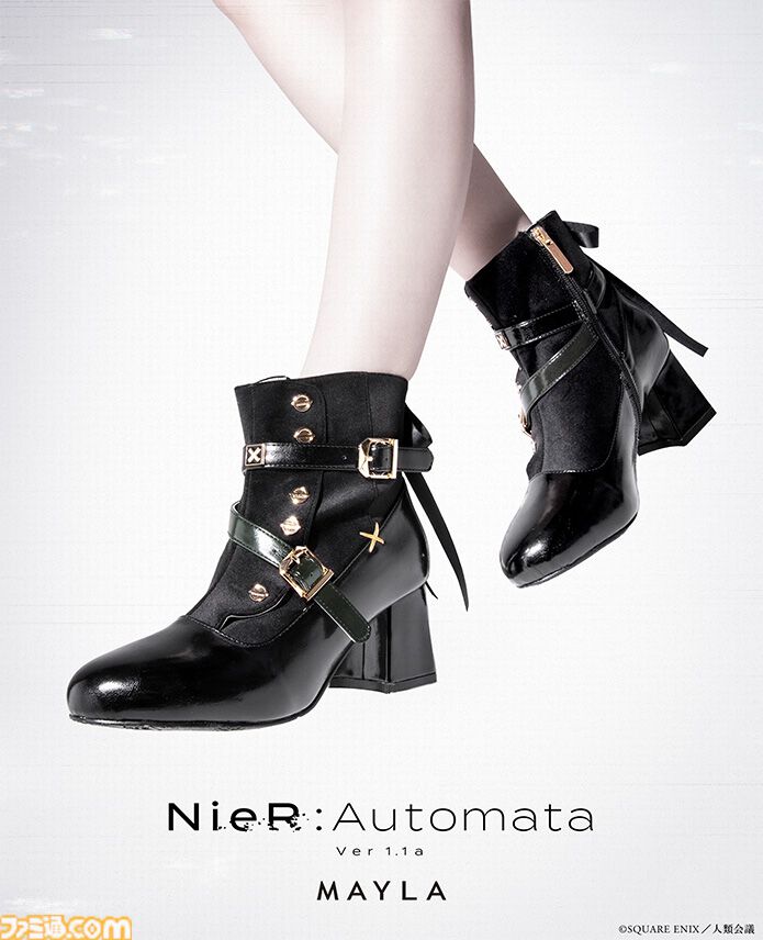 ニーア』9Sをイメージしたショートブーツがかっこいい。高級感の