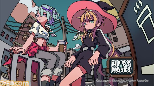 『HIPS N' NOSES』カートゥーン調デザインがかわいいカフェ経営シミュ。夜は夢の世界で戦うアクションゲームに。韓国インディースタジオの新作発表