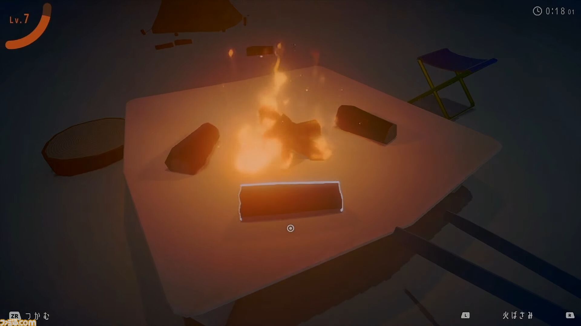 『チルっと焚き火ソン』配信開始。ひたすら火の世話をする、オインクゲームズの焚き火シミュレーター【Nintendo Direct】