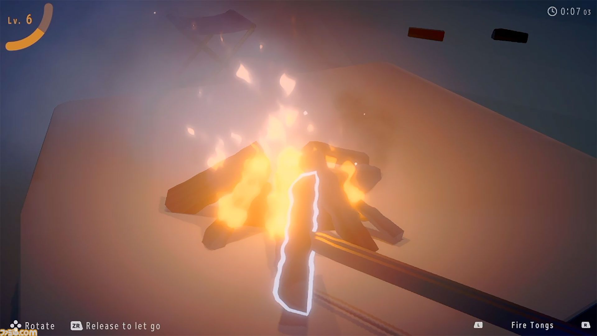 『チルっと焚き火ソン』配信開始。ひたすら火の世話をする、オインクゲームズの焚き火シミュレーター【Nintendo Direct】