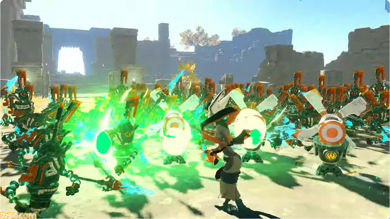 『ゼルダ無双 封印戦記』新PVが公開。ゲルド族の新キャラにミネルのゴーレムらしき姿も【Nintendo Direct】