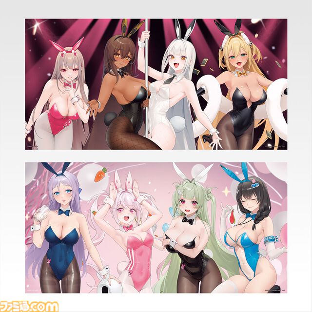 『勝利の女神：NIKKE』バニー衣装グッズが当たる一番くじが本日（8/2）発売。ブラン、ノワール、ソーダの魅惑的なフィギュアは紳士必見の出来栄え