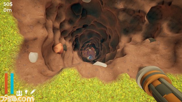 『A Game About Digging A Hole』“非常に好評”な穴掘りゲーが100万本突破。やたら資源豊富な自宅の庭に隠された秘密とは