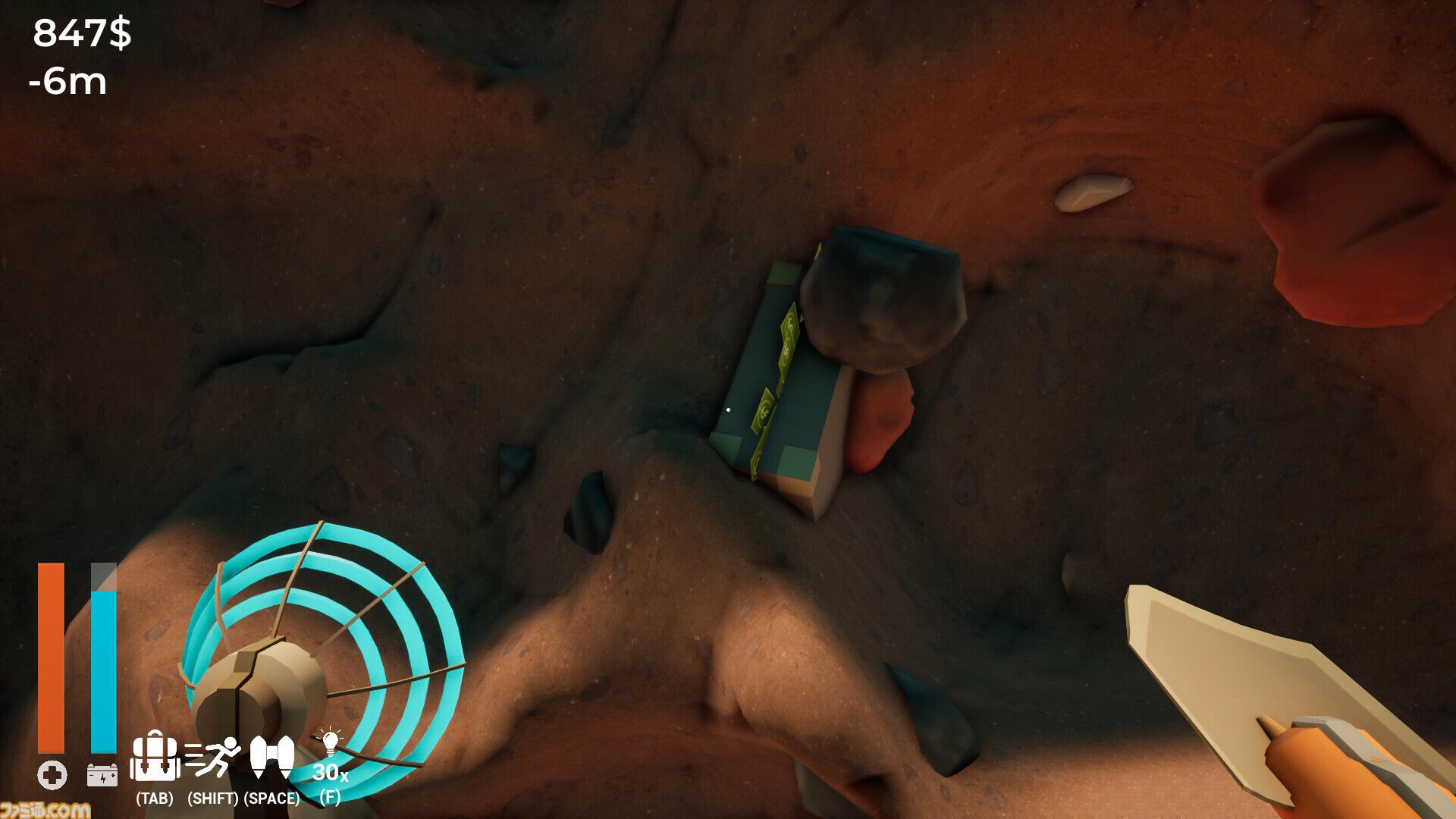 『A Game About Digging A Hole』“非常に好評”な穴掘りゲーが100万本突破。やたら資源豊富な自宅の庭に隠された秘密とは