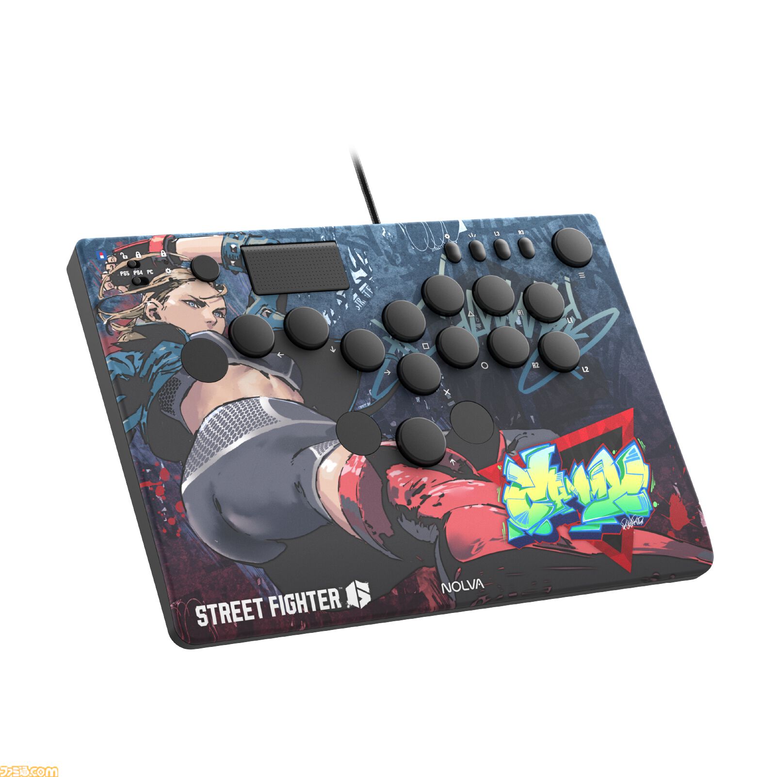 【PS4】ストリートファイター6 レバーレス　スターターセット ホリ、「スト6」デザインのレバーレスコントローラーが11月発売