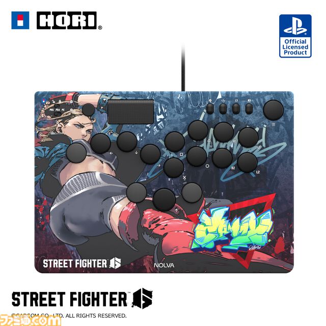 【スト6】キャラがダイナミックにデザインされたPS5・PC向けレバーレスコントローラーがホリより発売。ルークやキャミィ、春麗など全10キャラがラインアップ