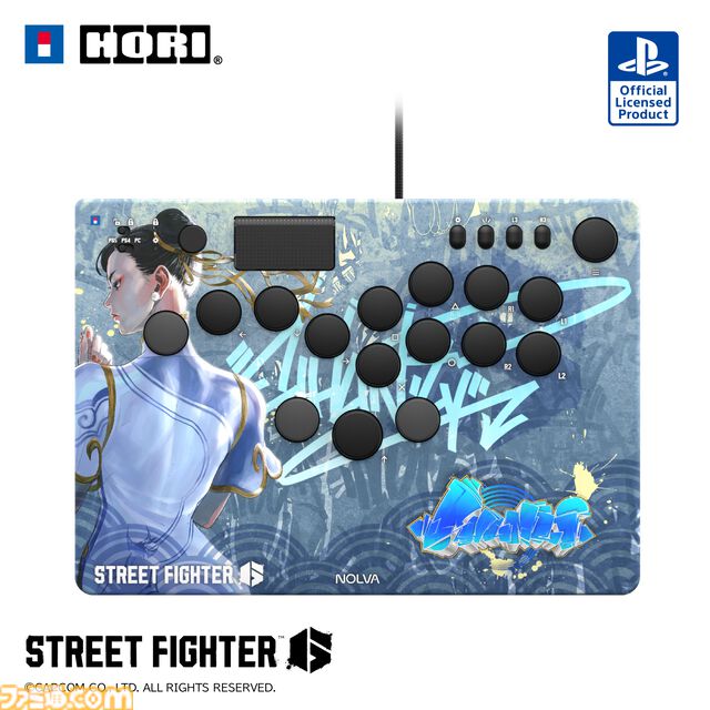 【スト6】キャラがダイナミックにデザインされたPS5・PC向けレバーレスコントローラーがホリより発売。ルークやキャミィ、春麗など全10キャラがラインアップ