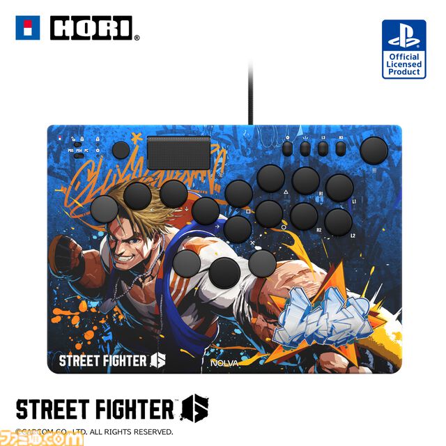 【スト6】キャラがダイナミックにデザインされたPS5・PC向けレバーレスコントローラーがホリより発売。ルークやキャミィ、春麗など全10キャラがラインアップ