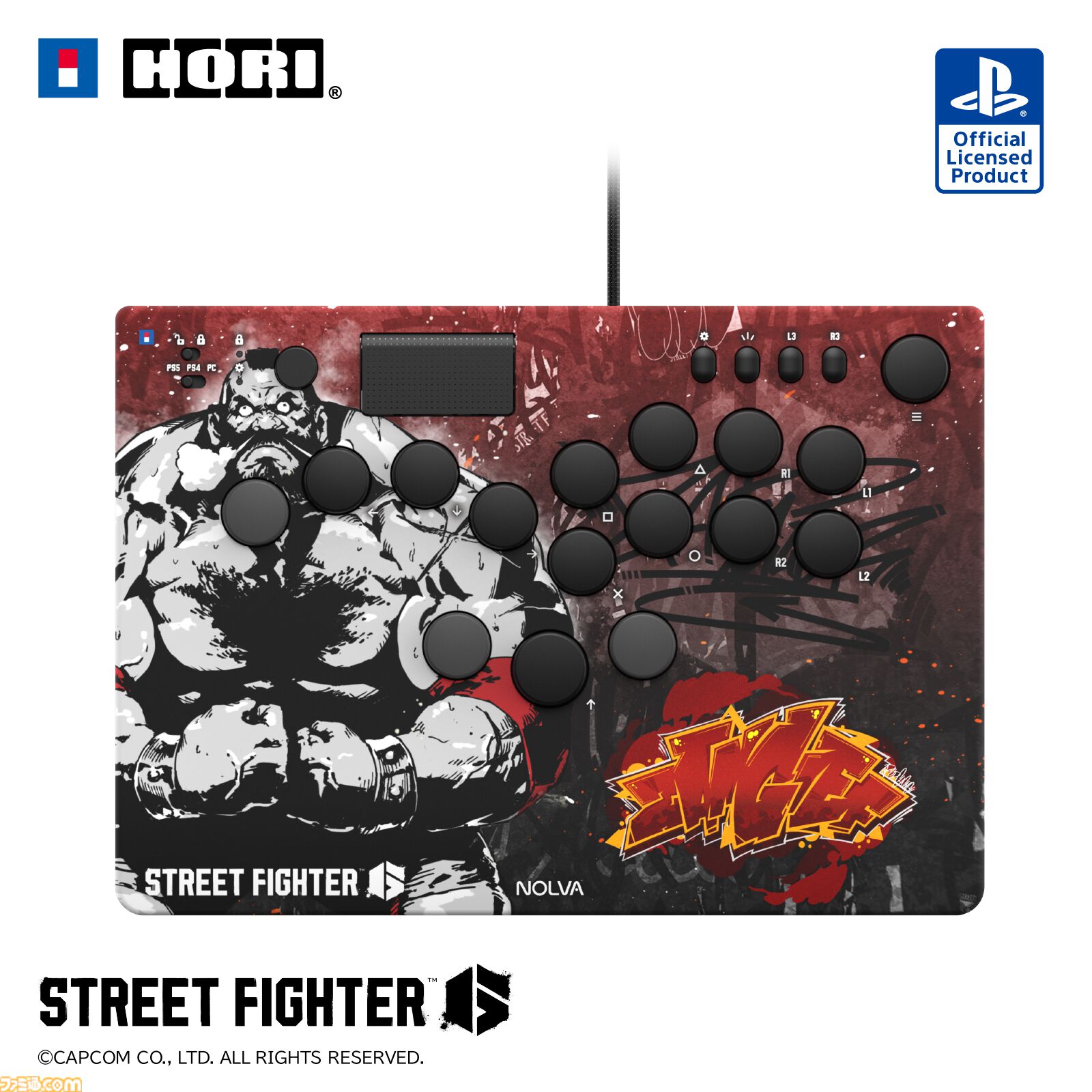 【スト6】キャラがダイナミックにデザインされたPS5・PC向けレバーレスコントローラーがホリより発売。ルークやキャミィ、春麗など全10キャラがラインアップ