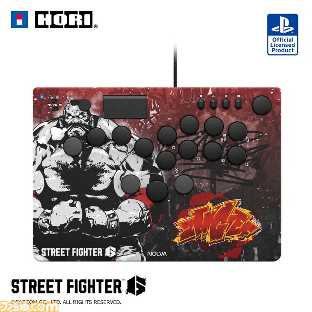 【スト6】キャラがダイナミックにデザインされたPS5・PC向けレバーレスコントローラーがホリより発売。ルークやキャミィ、春麗など全10キャラがラインアップ