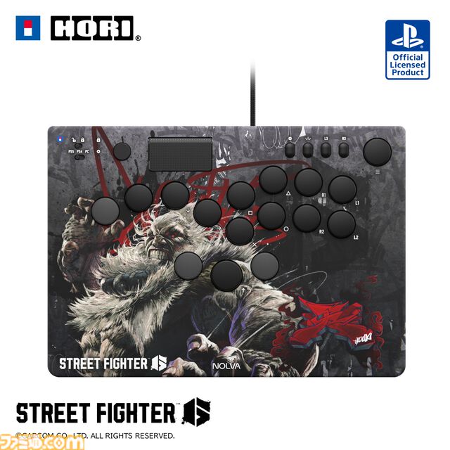 【スト6】キャラがダイナミックにデザインされたPS5・PC向けレバーレスコントローラーがホリより発売。ルークやキャミィ、春麗など全10キャラがラインアップ