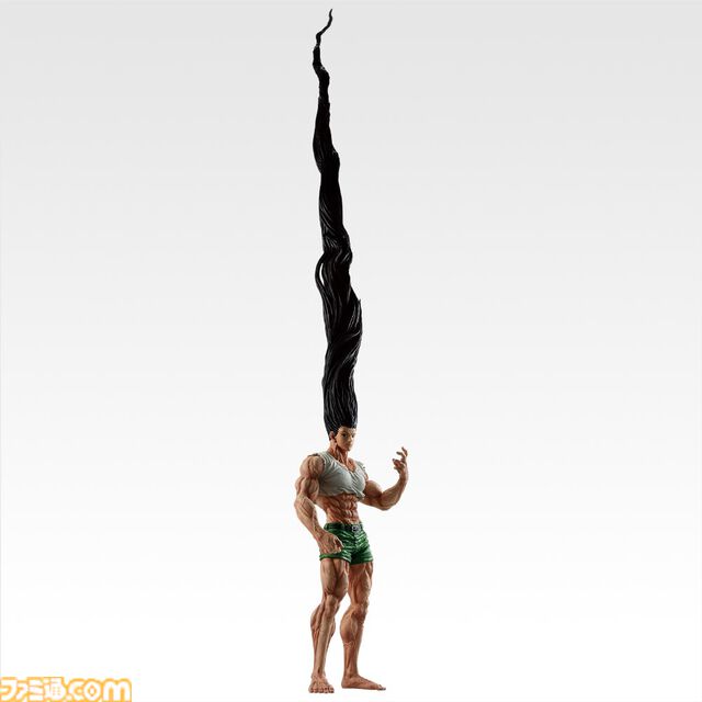 『ハンターハンター』ゴンさんの全長1メートルにおよぶフィギュアが登場。天を衝くような長い髪を再現。8月29日発売の一番くじのラストワン賞に