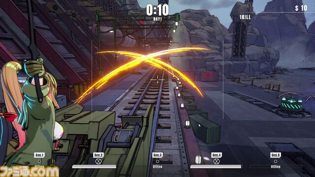『タレットと少女』タレット乗り少女がエイリアンの大群を迎撃する防衛シューター、8月25日発売。ダメージを受けると衣服が破れるお色気要素も