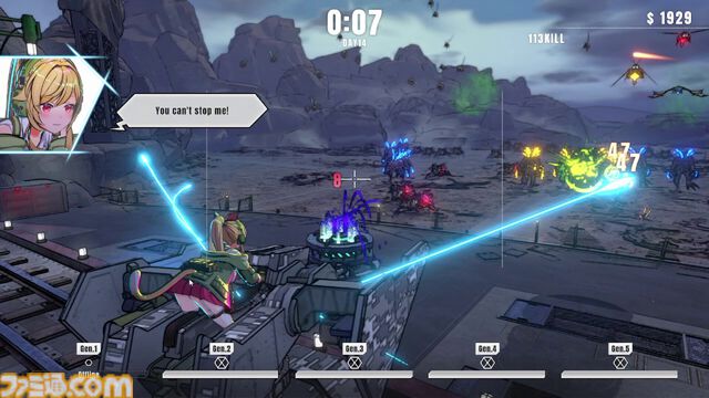 『タレットと少女』タレット乗り少女がエイリアンの大群を迎撃する防衛シューター、8月25日発売。ダメージを受けると衣服が破れるお色気要素も