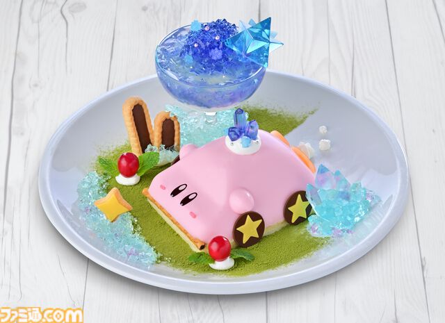 【カービィカフェ】『星のカービィ ディスカバリー』新メニュー登場。くるまほおばりケーキ“スターリーワールドVer.”が8月28日より提供開始