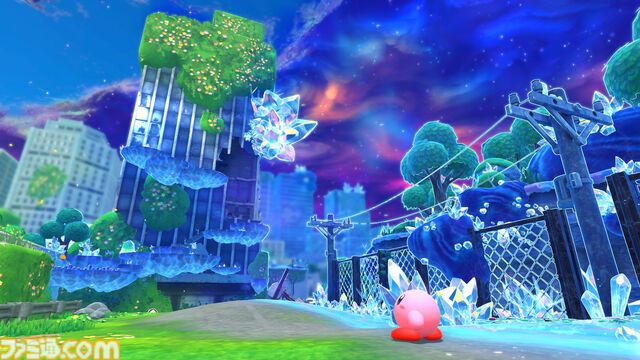 【カービィカフェ】『星のカービィ ディスカバリー』新メニュー登場。くるまほおばりケーキ“スターリーワールドVer.”が8月28日より提供開始