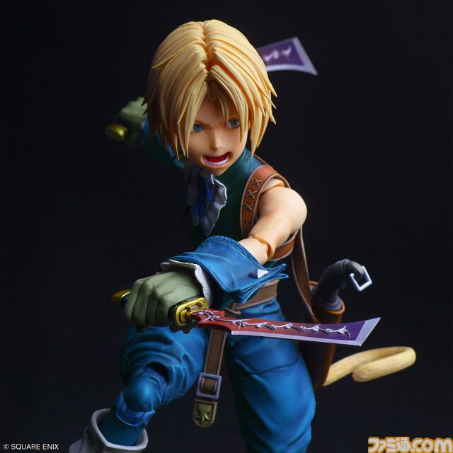 『FF9』ジタンの“PLAY ARTS 真”フィギュアが発売決定＆予約受付開始。メイジマッシャー、ダガー、戦闘中の表情を表現した顔パーツなどが付属。