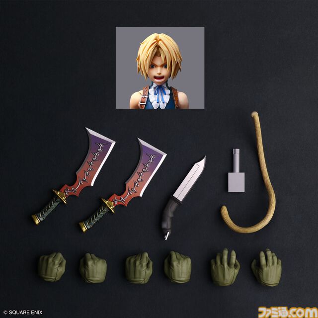 『FF9』ジタンの“PLAY ARTS 真”フィギュアが発売決定＆予約受付開始。メイジマッシャー、ダガー、戦闘中の表情を表現した顔パーツなどが付属。
