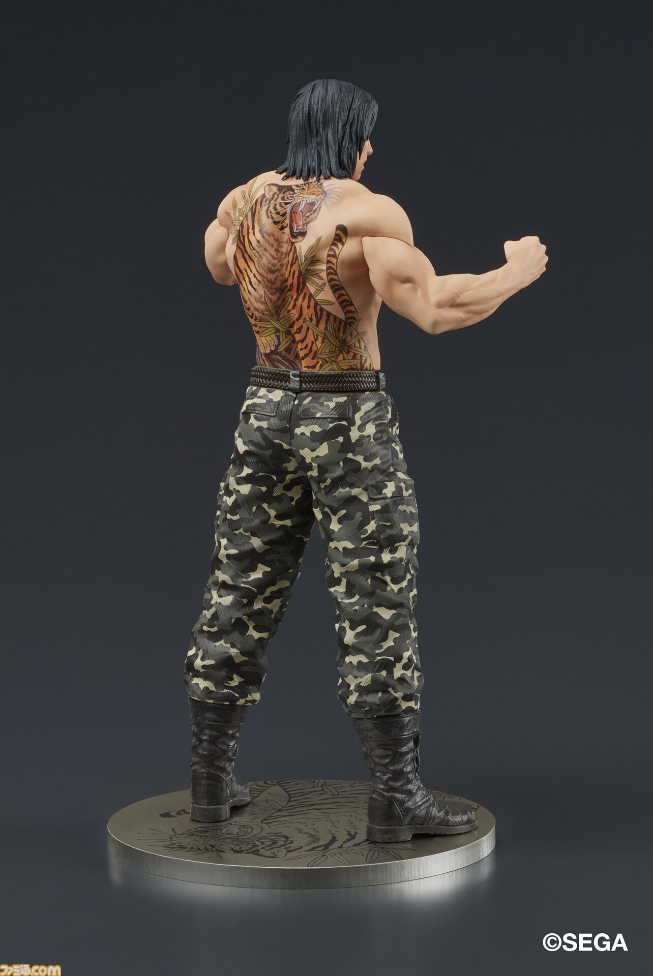 『龍が如く』冴島大河の刺青姿がスタチューフィギュアに。2026年1月に発売、本日（8/8）より予約開始。激昂した表情や虎と笹の刺青を再現