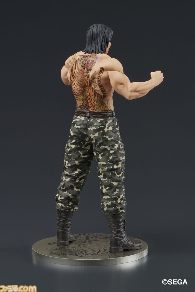 『龍が如く』冴島大河の刺青姿がスタチューフィギュアに。2026年1月に発売、本日（8/8）より予約開始。激昂した表情や虎と笹の刺青を再現