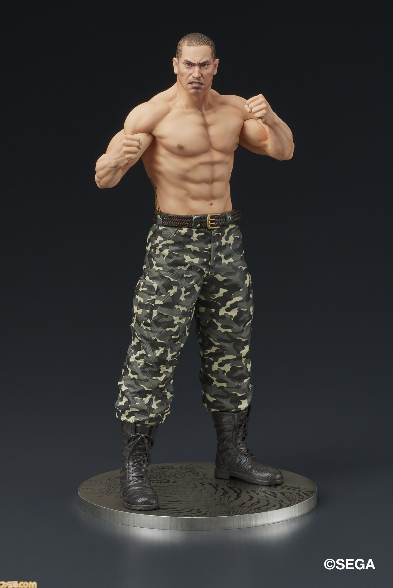 『龍が如く』冴島大河の刺青姿がスタチューフィギュアに。2026年1月に発売、本日（8/8）より予約開始。激昂した表情や虎と笹の刺青を再現