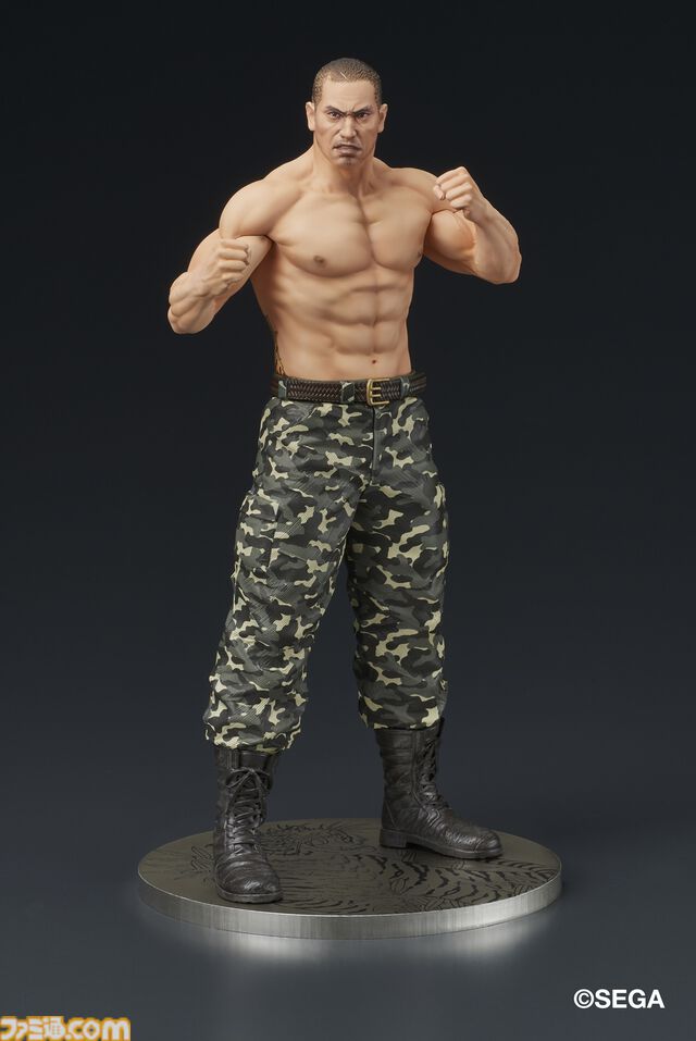 『龍が如く』冴島大河の刺青姿がスタチューフィギュアに。2026年1月に発売、本日（8/8）より予約開始。激昂した表情や虎と笹の刺青を再現